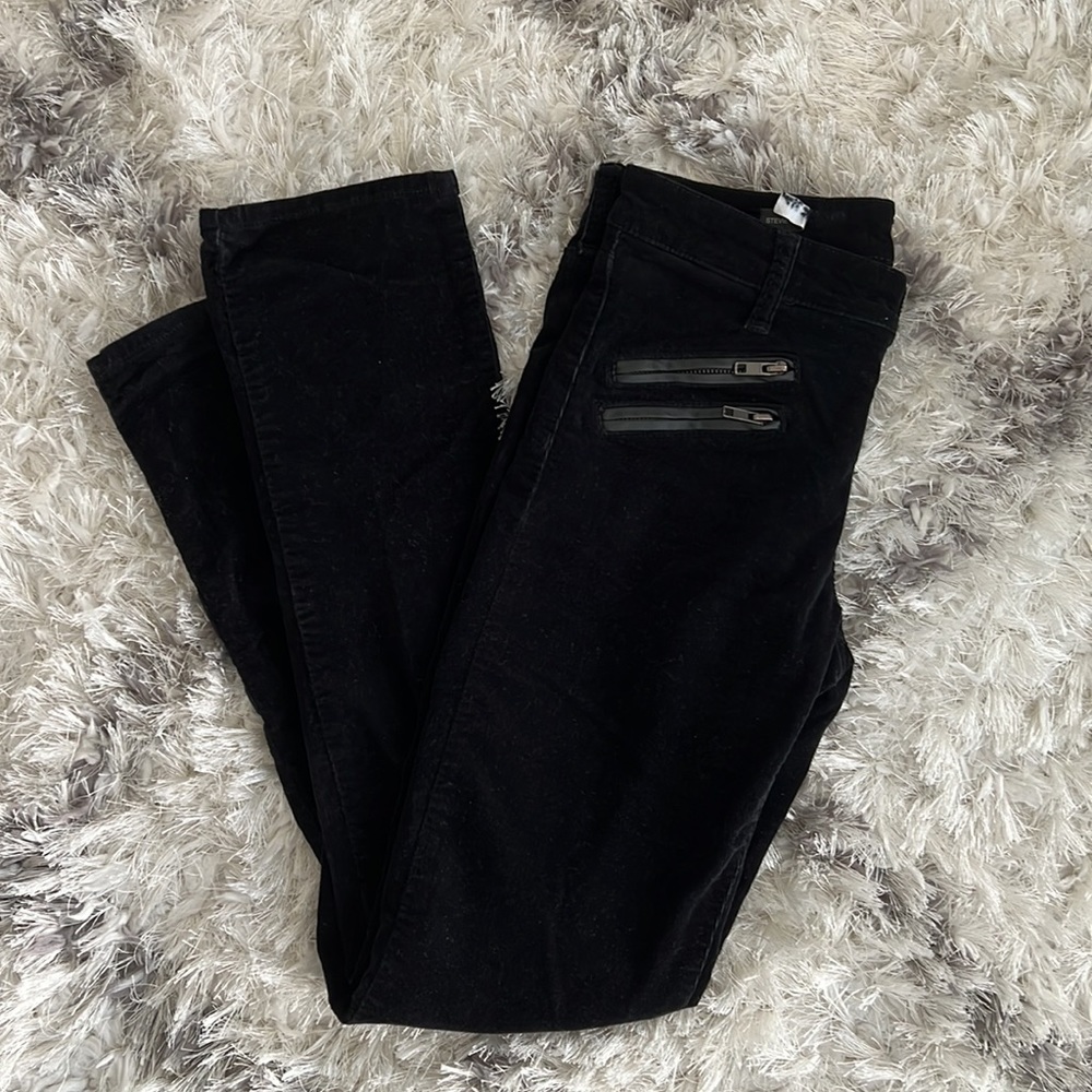 Kut from the Kloth Black corduroy straight leg pants. Perfect condition. Size 4
